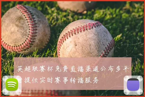英超联赛杯免费直播渠道公布多平台提供实时赛事转播服务