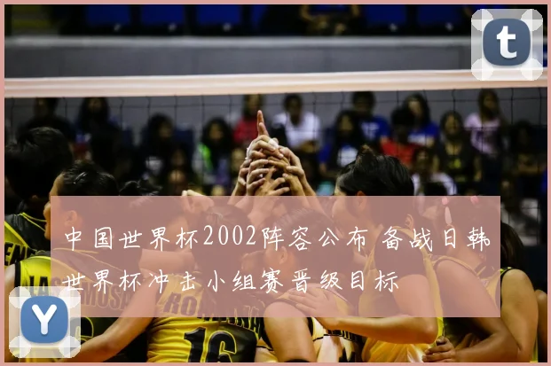 中国世界杯2002阵容公布 备战日韩世界杯冲击小组赛晋级目标